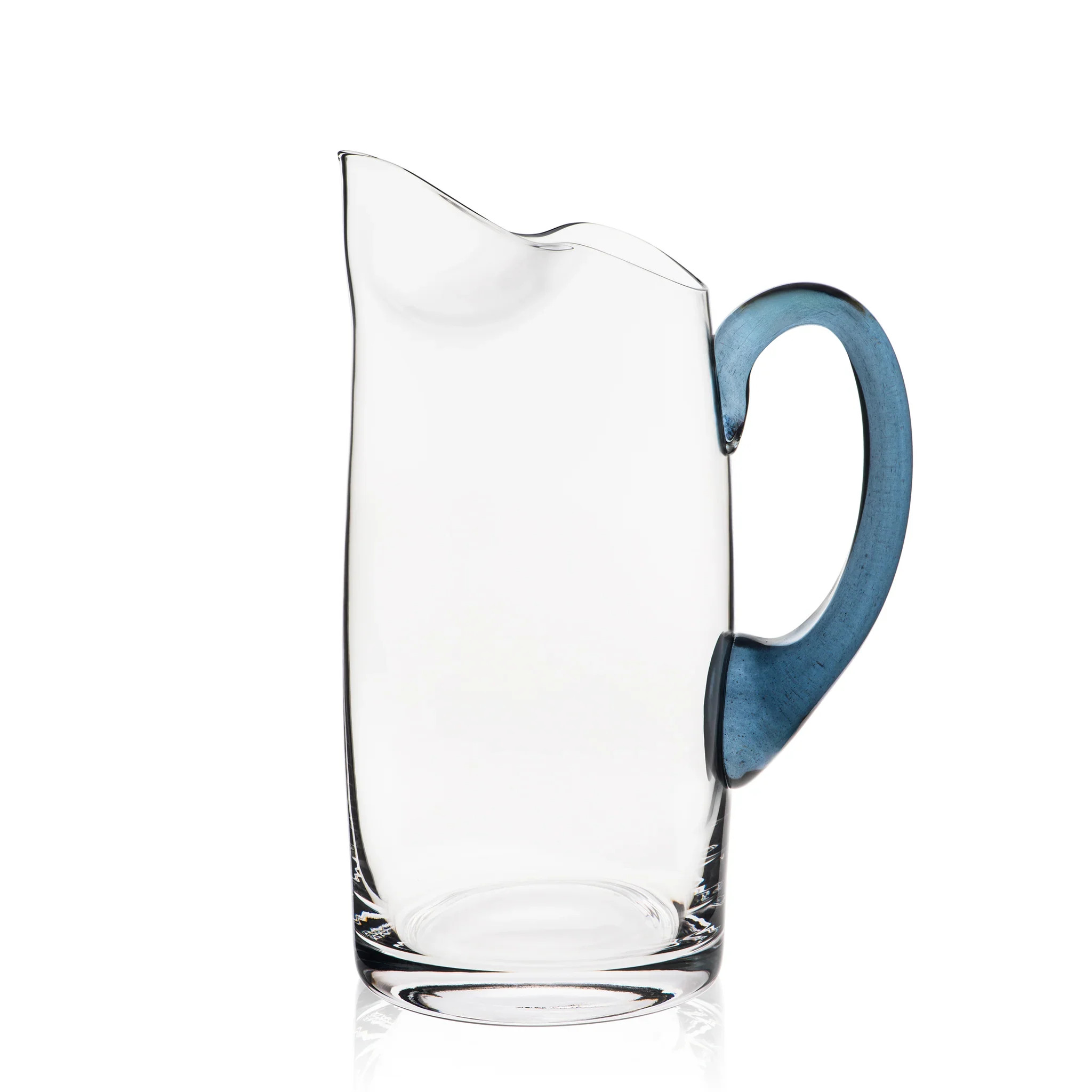 Les Nuages Blue Handle Pitcher | Coastal Kitchen & Dining | Coastal Bleu | Coastal Bleu