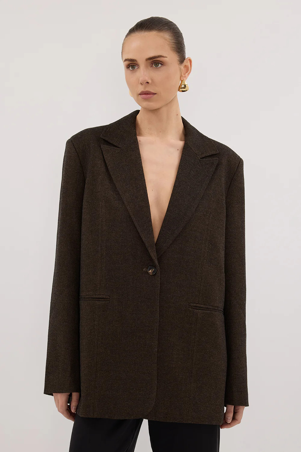 CHARLIE CHOC WOOL BLEND BLAZER | DISSH