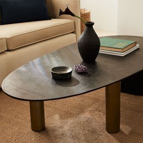 Aluminum Flat Leg Coffee Table | West Elm (US)