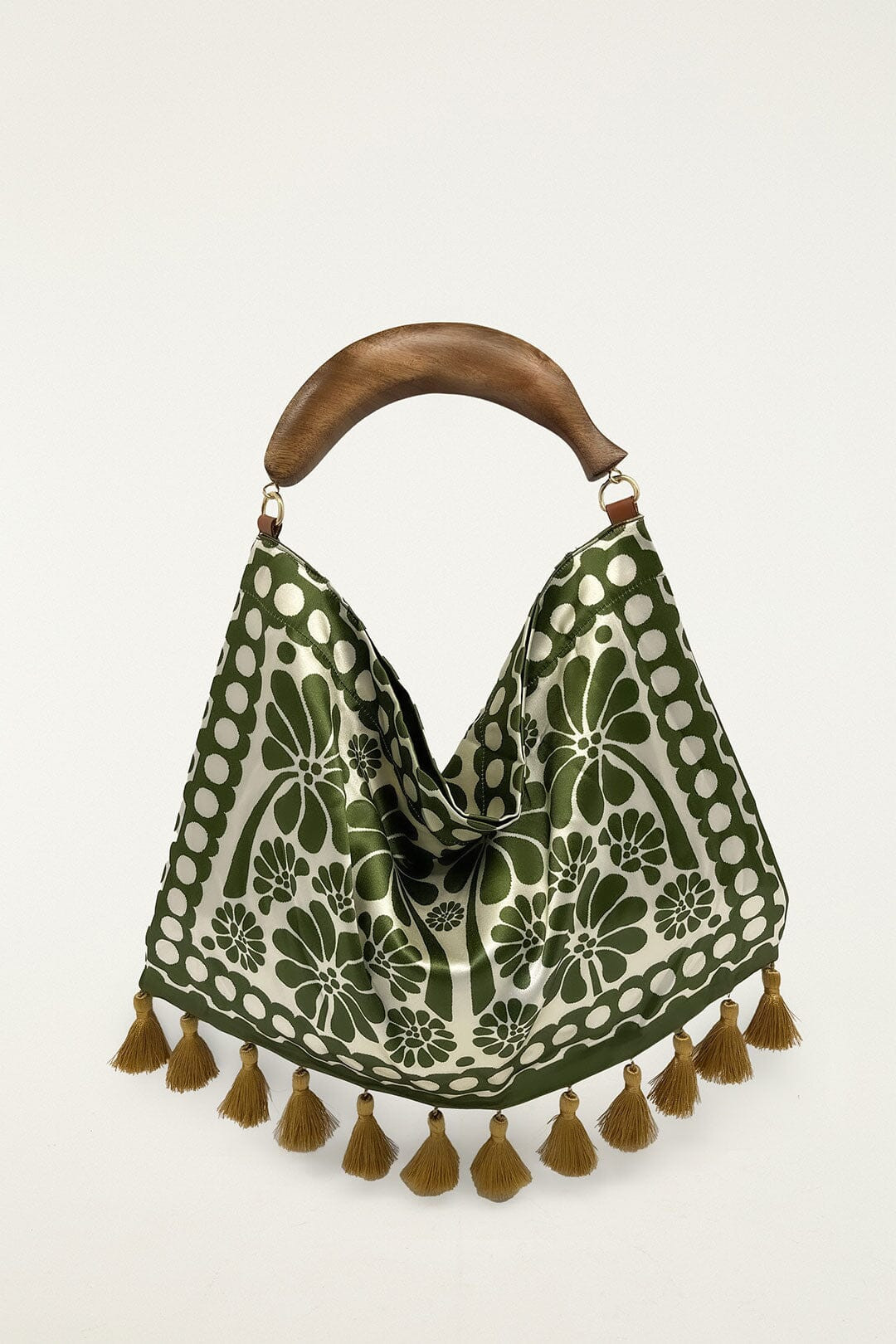 Green Jacquard Tassels Mini Bag | FARM Rio | FarmRio (US)