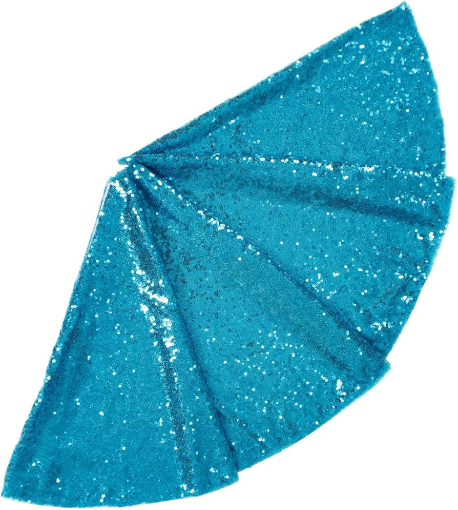 Tree Skirt-Sequin Tree Skirt 48" Christmas Tree Skirt Unique Sparkly Glittery Holiday Embroidery ... | Amazon (US)