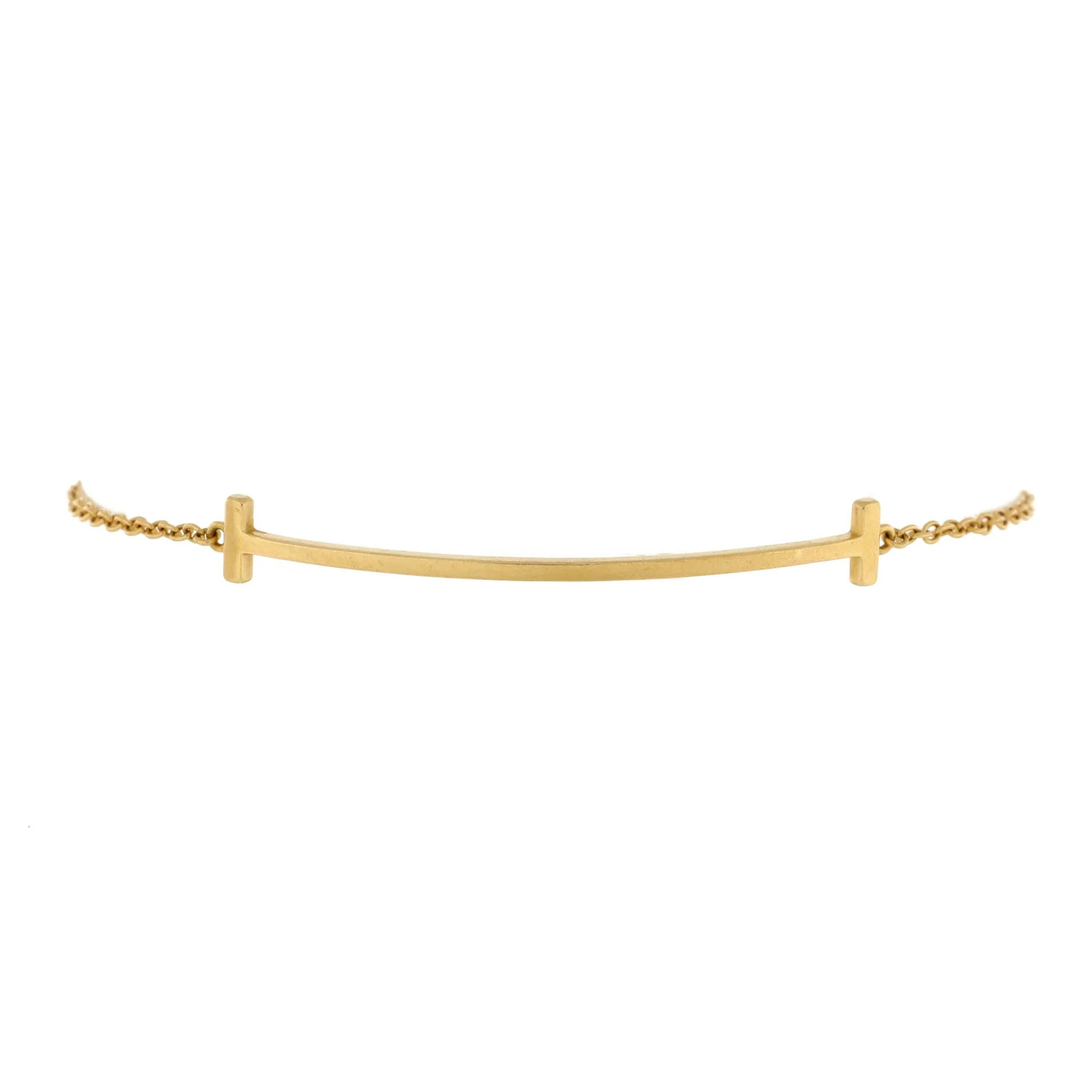 T Smile Chain Bracelet 18K Yellow Gold Medium | Shop Simon
