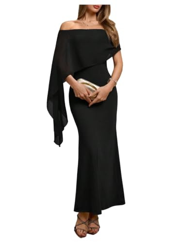Verdusa Women's Fall Wedding Guest Dresses Off Shoulder Formal Elgant Dress | Amazon (US)