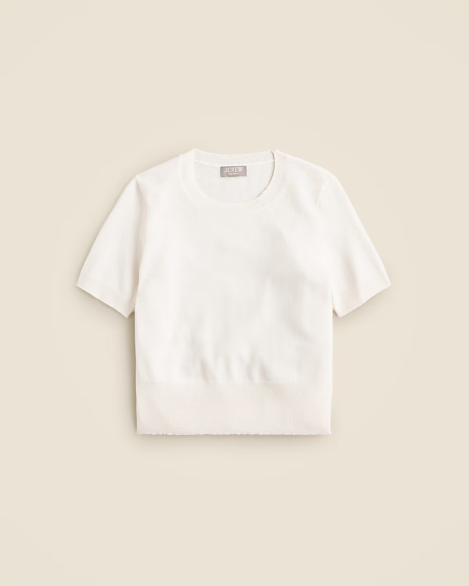 Cashmere shrunken T-shirt | J. Crew US