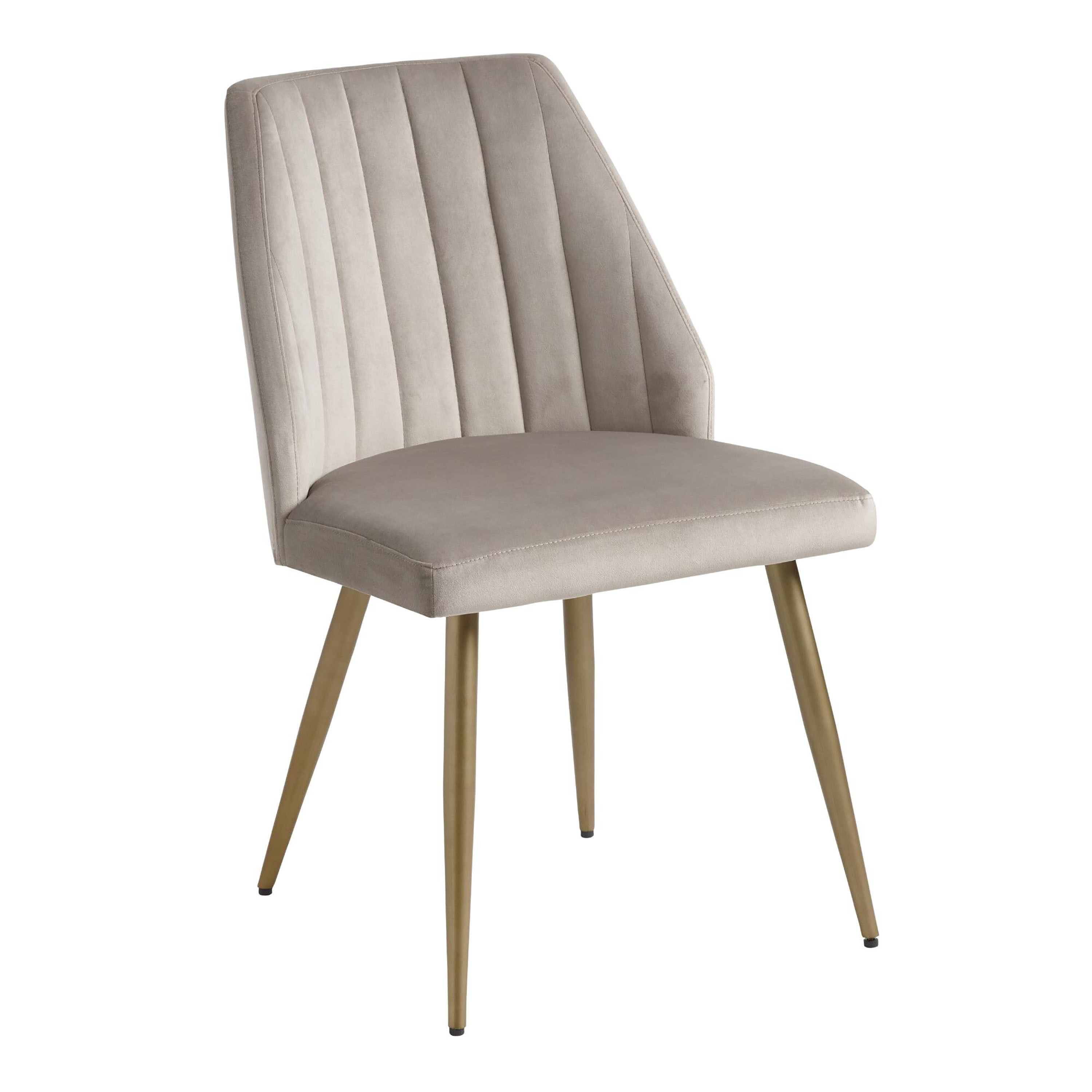 Leilani Channel Back Upholstered Dining Chair Set of 2 | World Market