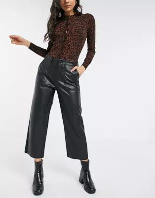 Vero Moda pants in faux leather | ASOS | ASOS US