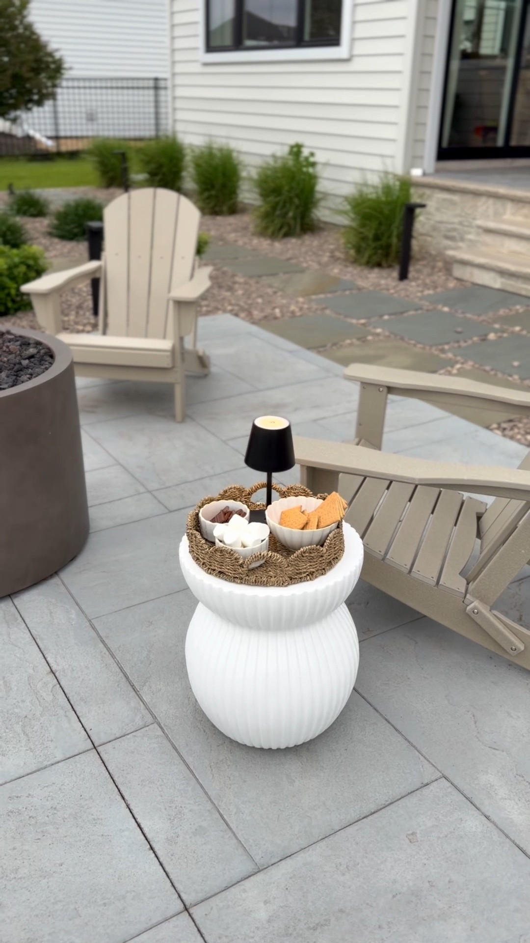#ad I added these hosting finds to our backyard and I’m loving the extra side tables for s’mores night. @Wayfair’s Fourth of July Clearance event is live! Now through July 6th, save up to 70% off and fast & free shipping with orders over $35. #wayfairpartner #wayfair #patioinspo  #patiofurniture

#LTKHome #LTKSaleAlert