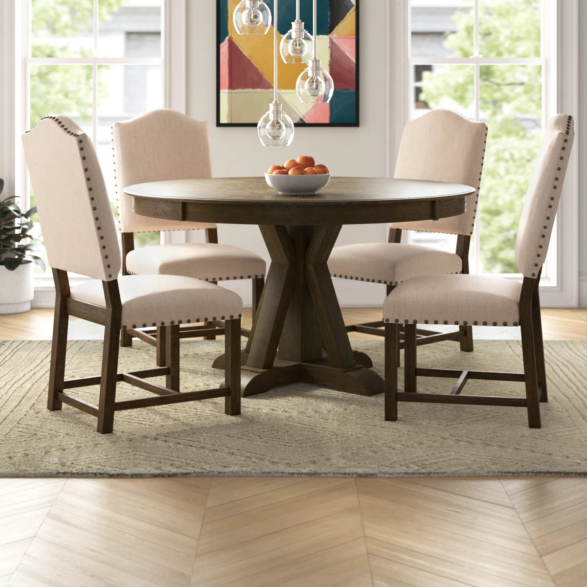 Joyce 5-Piece Wood Dining Table Set | Wayfair North America