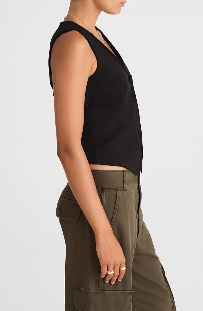 Rib V-Neck Vest | Nordstrom