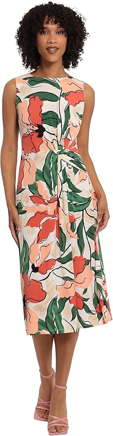 Maggy London Women's Sleeveless Matte Jersey Dress Vacation Occasion Event Guest of | Amazon (US)