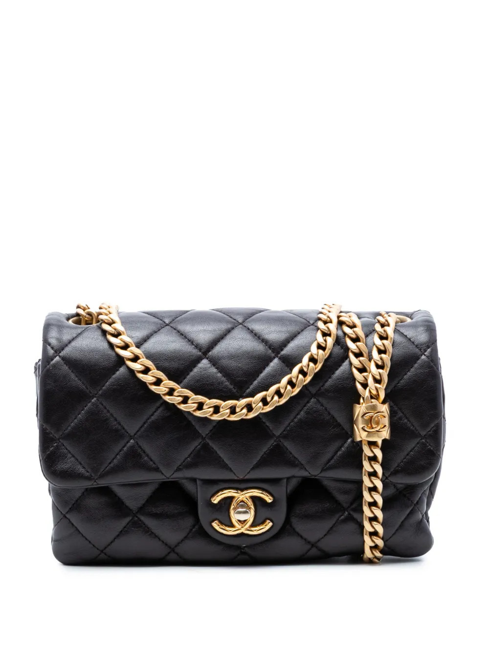 CHANEL Pre-Owned 2021-2026 Small Quilted Lambskin Pillow Crush Flap crossbody bag - Purple | Farfetch Global