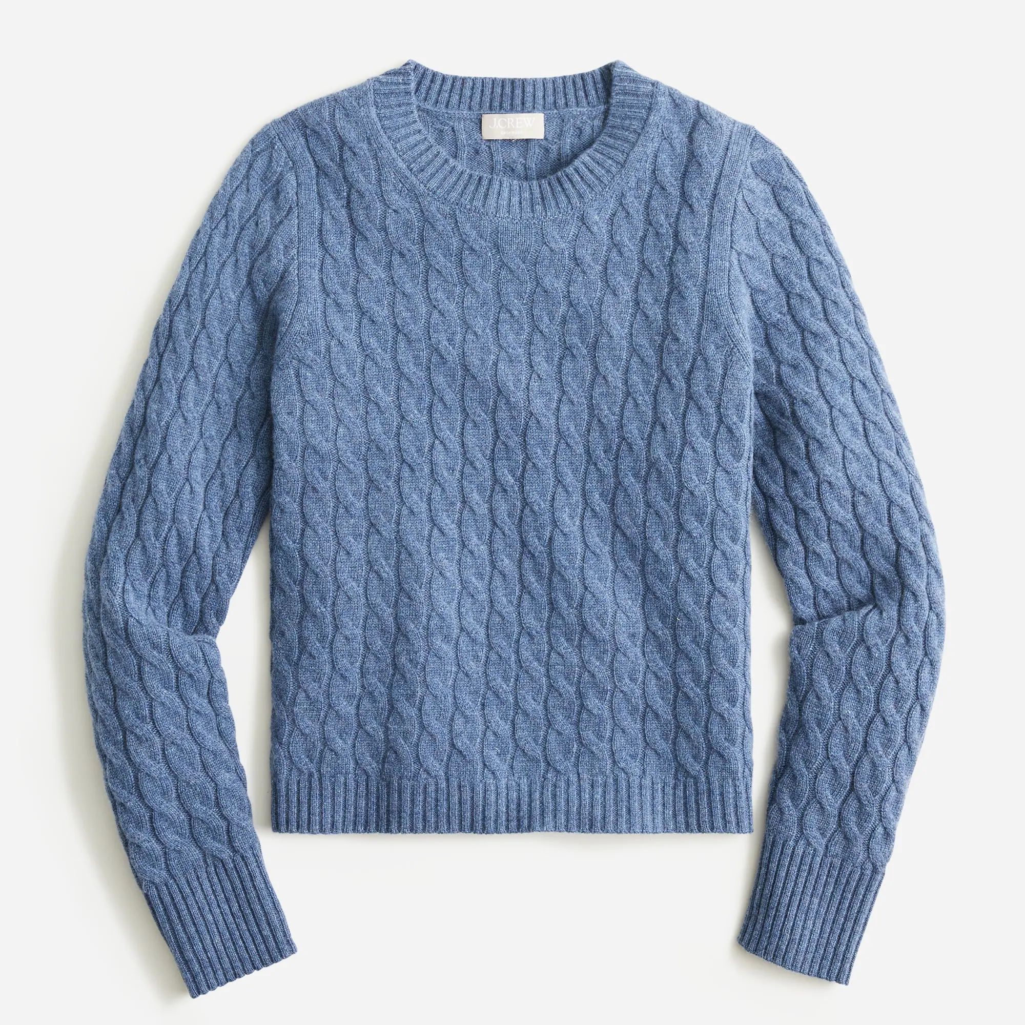 Cashmere cable-knit crewneck sweater | J.Crew US