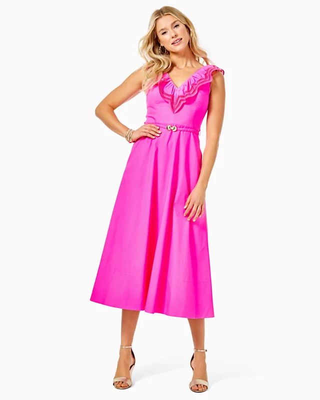 Carine Stretch Midi Dress | Lilly Pulitzer