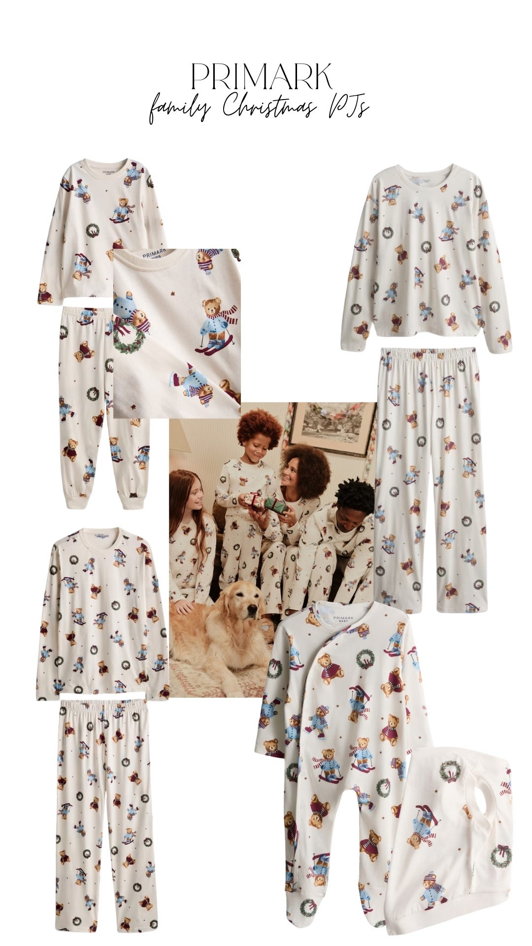 Primark Christmas pjs. How cute are these! Christmas pjs for the whole family- they have men’s , women’s , children/ toddler, baby and even pets. So cute! X

#LTKuk #LTKautumn #LTKgiftguide