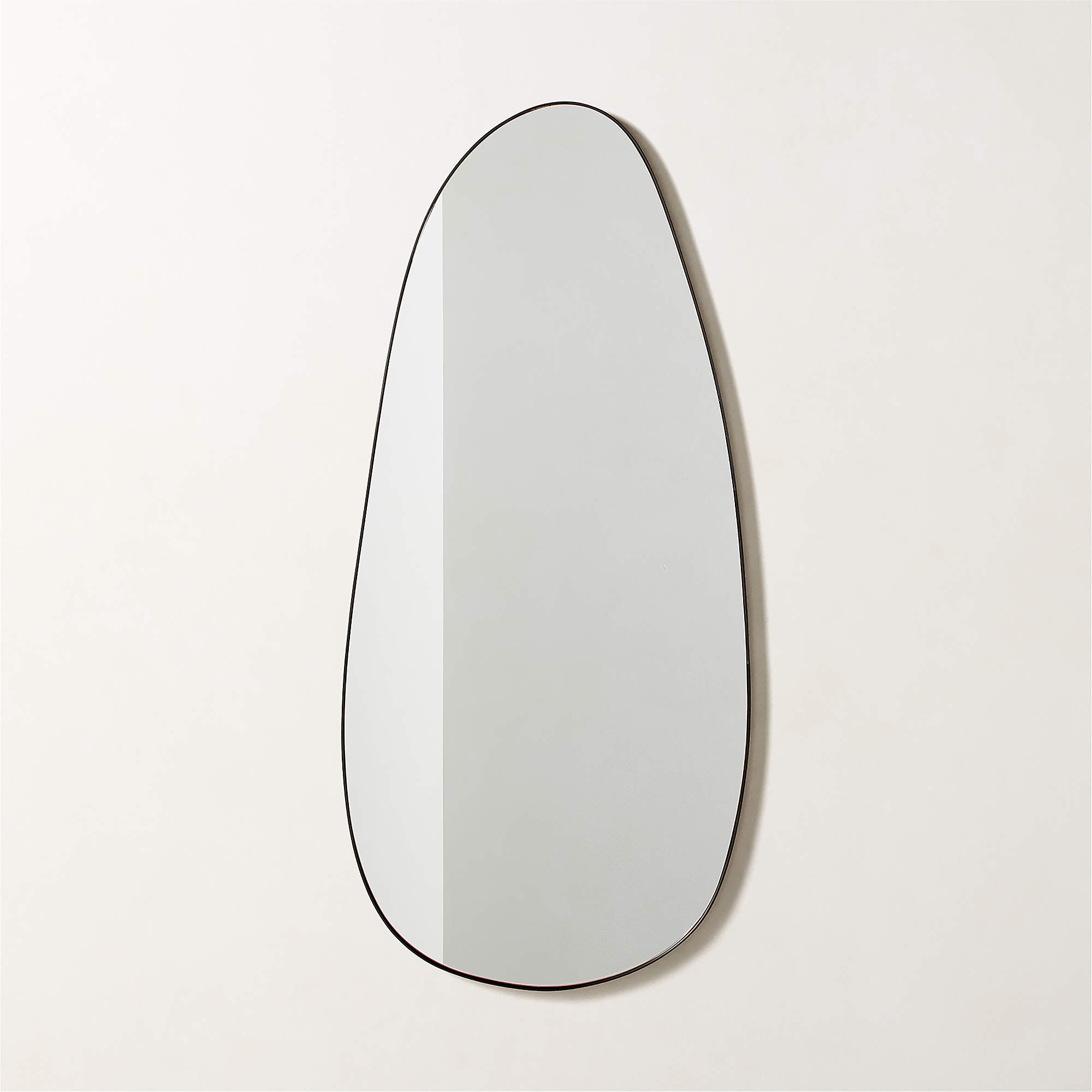 Navone Blackened Brass Wall Mirror 20''x44'' + Reviews | CB2 | CB2