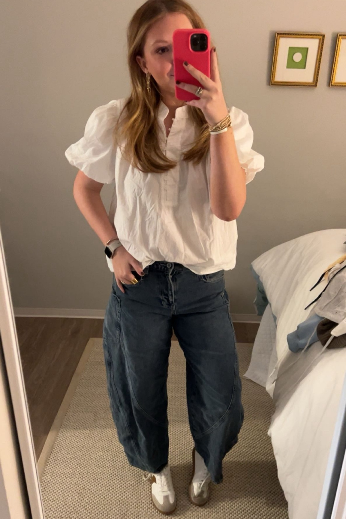 Simple dinner outfit! White top + jeans

#LTKSeasonal #LTKCyberWeek #LTKStyleTip