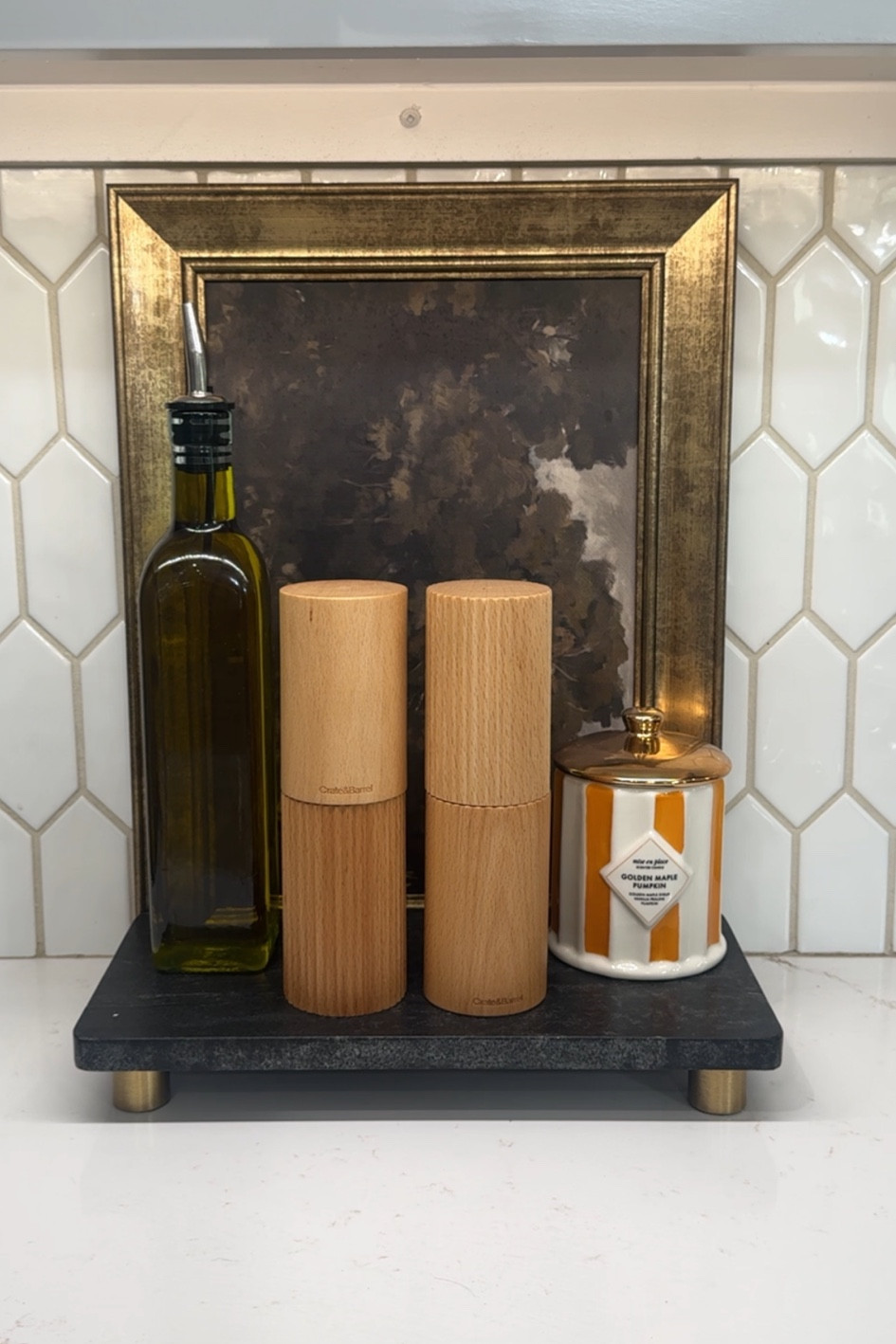 Elevated fall kitchen styling 🍂 wood, brass + a hint of pumpkin.

#LTKStyleTip #LTKSeasonal #LTKHome