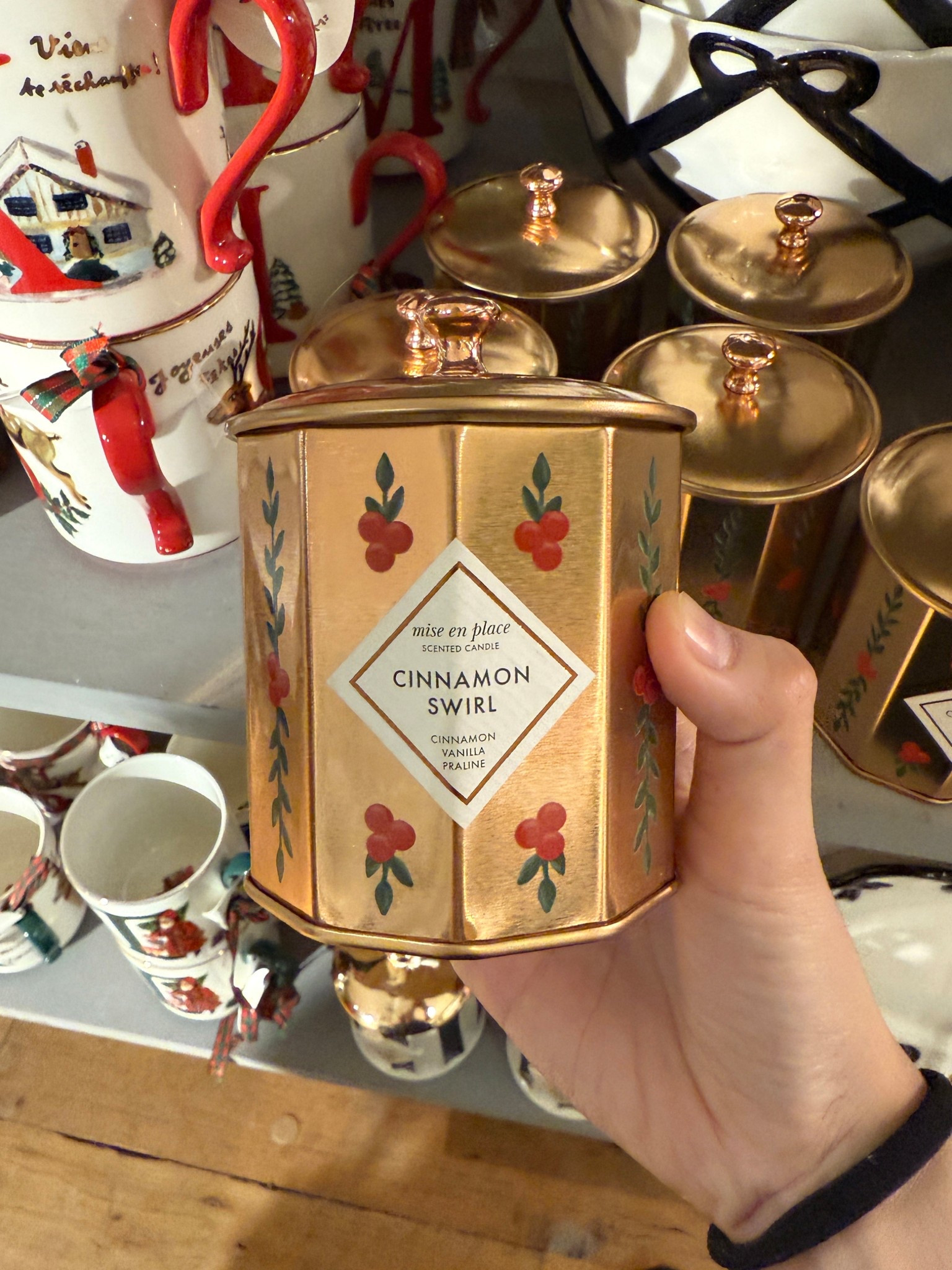 This mise en place Gourmand Cinnamon Swirl Tin Candle smells just like the holidays! ☺️  Warm, cozy, and reminiscent of fresh baking, it’s the perfect little treat for yourself or an easy stocking stuffer. 🎁 Even better—it’s on sale at Anthropologie! If you love cinnamon-forward scents, this one’s a must. ✨ #HolidayCandles #StockingStufferIdeas #GiftIdeas

#LTKSaleAlert #LTKGiftGuide #LTKHoliday