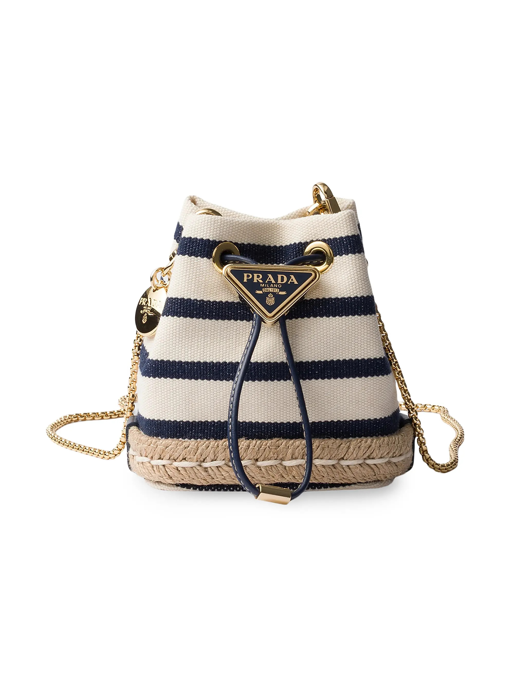 Striped Fabric Mini-Pouch Bucket Bag | Saks Fifth Avenue