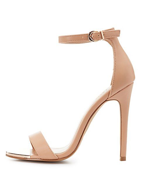 Gold-Tipped Two-Piece Dress Sandals | Charlotte Russe