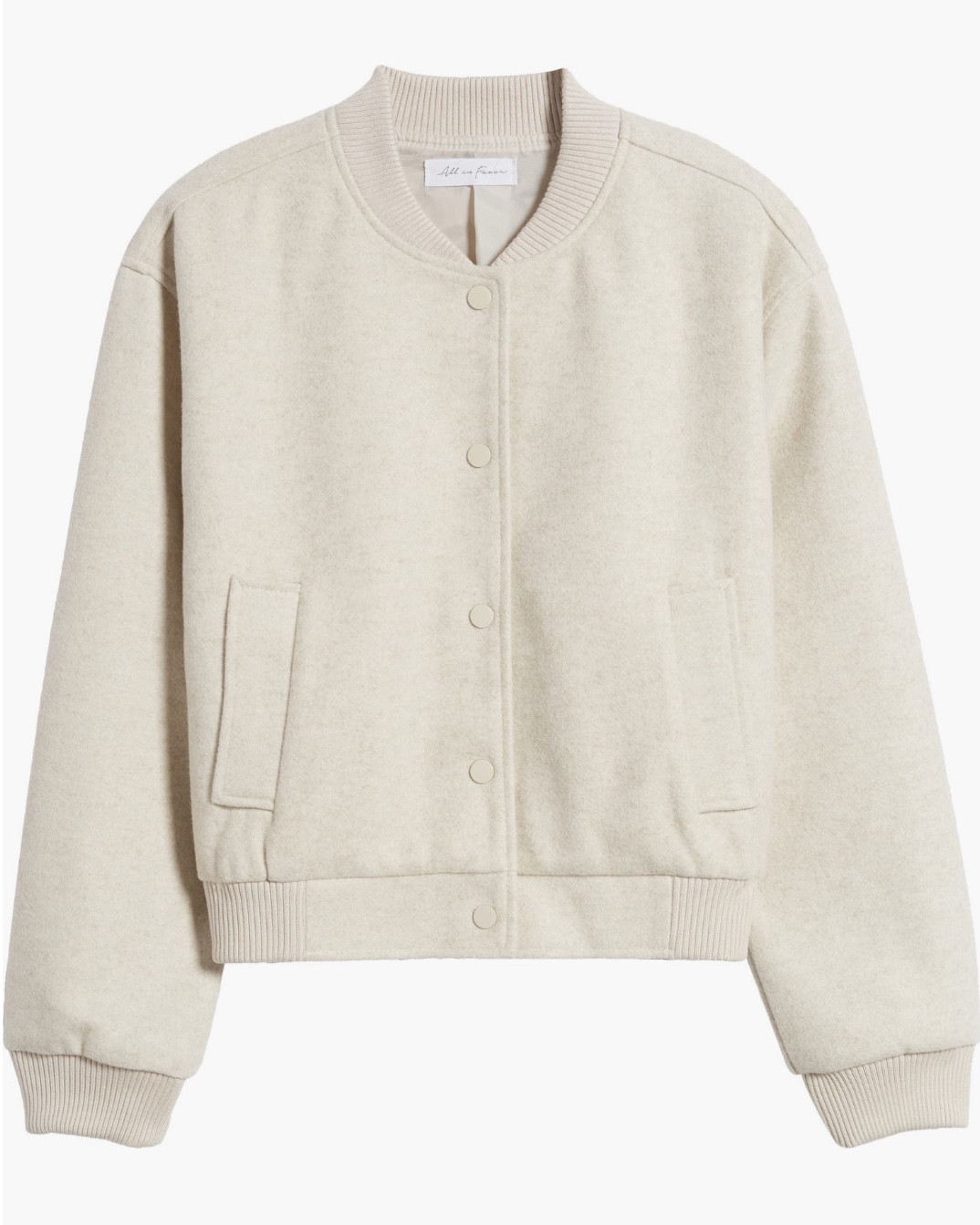 Oatmeal bomber 

#LTKSeasonal #LTKFindsUnder100 #LTKSaleAlert