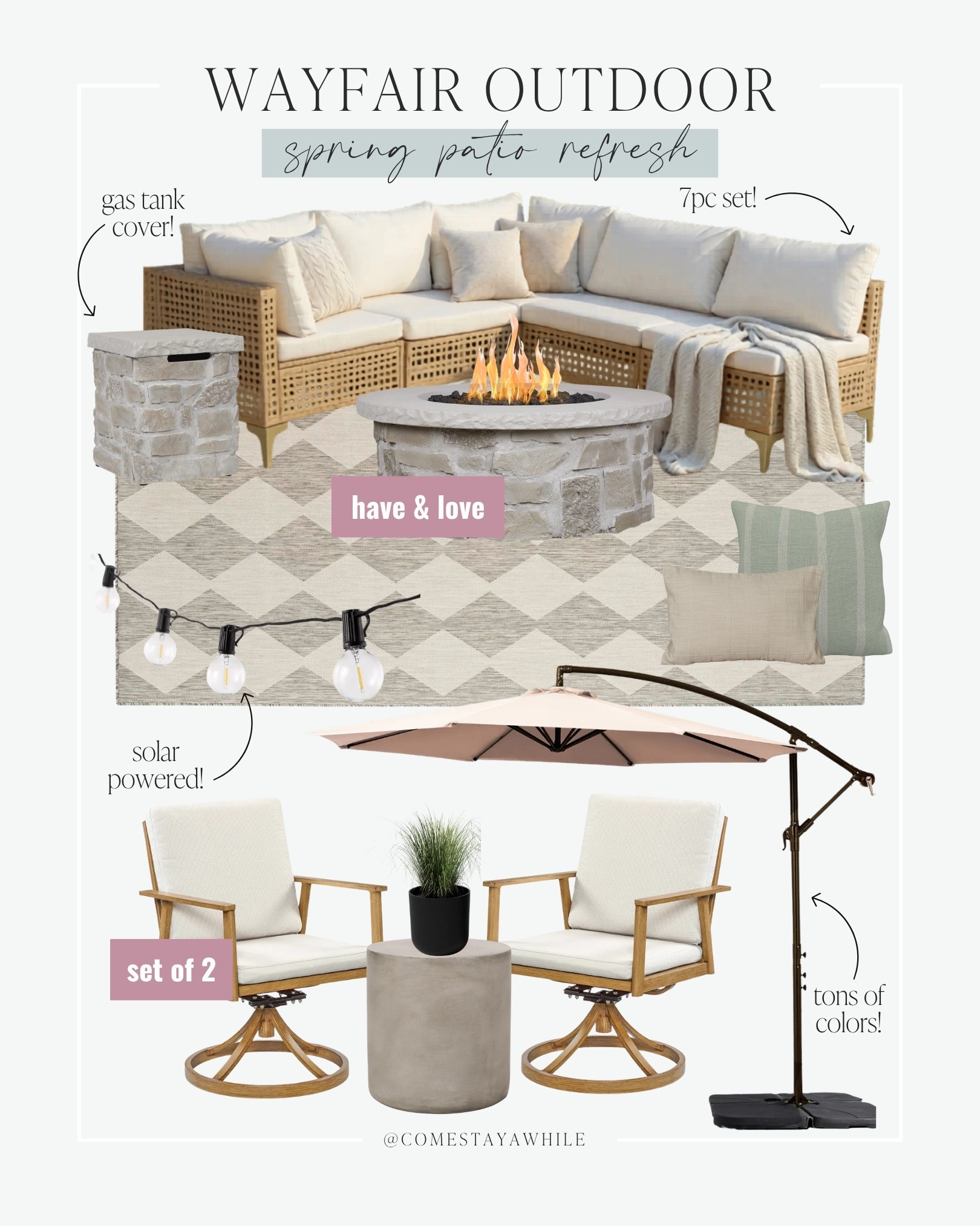 Wayfair has the cutest patio furniture and decor 😍 perfect for spring and summer!! 

Outdoor Furniture | Patio Decor | Wayfair

Come Stay Awhile, Amanda Vernaci

#LTKSeasonal #LTKSaleAlert
