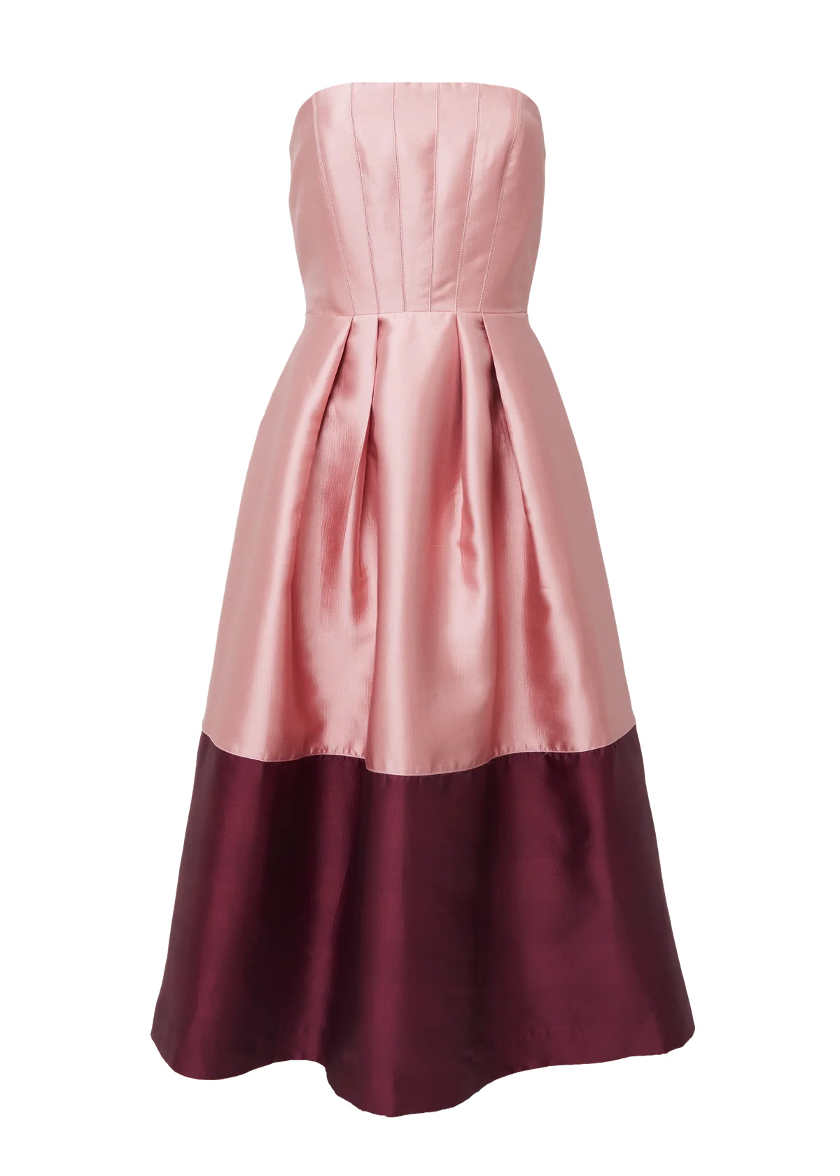 Catherine Dress in Blush Mikado | Over The Moon