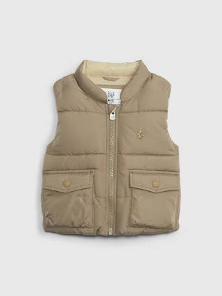 Baby 100% Recycled Utility Puffer Vest | Gap (US)
