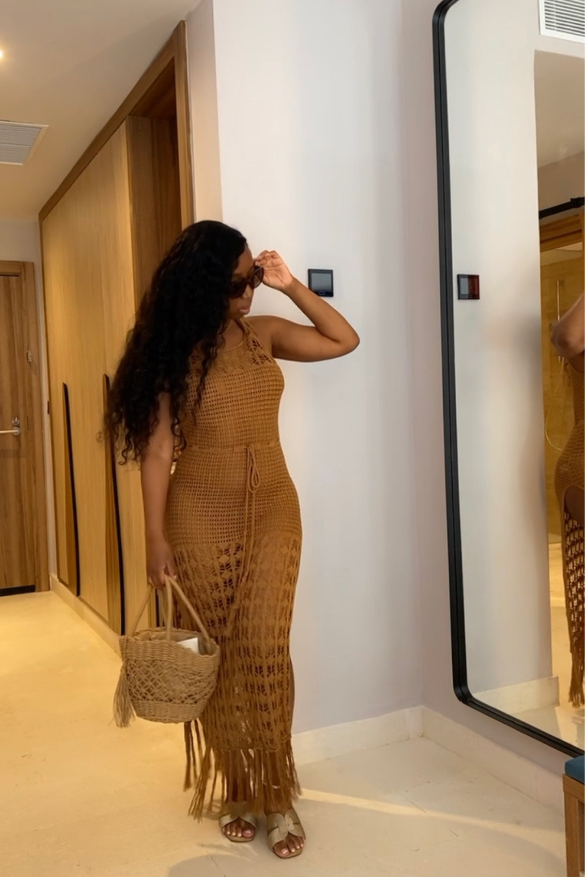 This exact cover up is from micas (tassel hem crochet knit cover up dress) I posted a similar cover up from Zaful below 

#LTKtravel #LTKswim