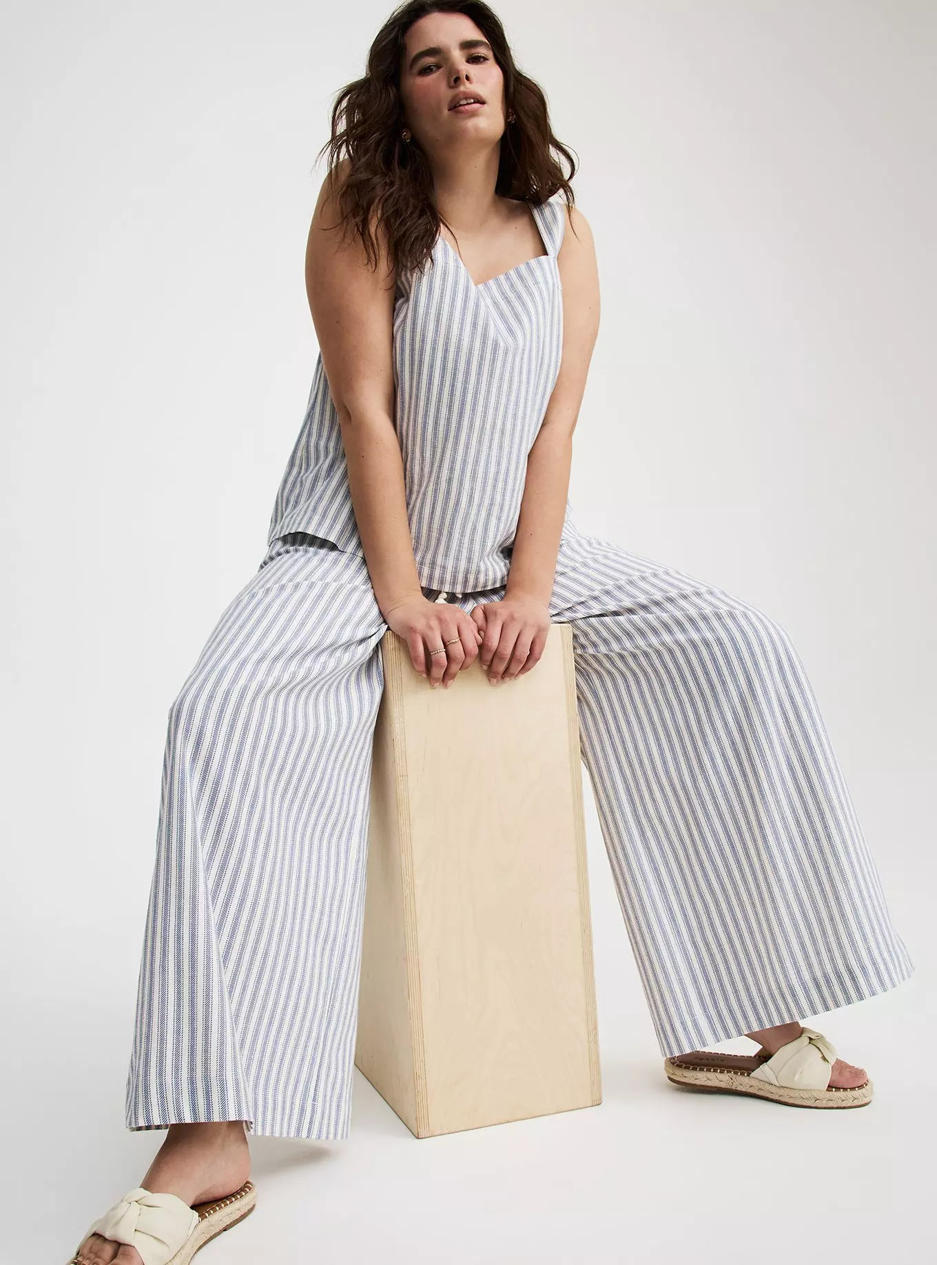 Wide-Leg High-Rise Cotton Pant | Torrid (US & Canada)