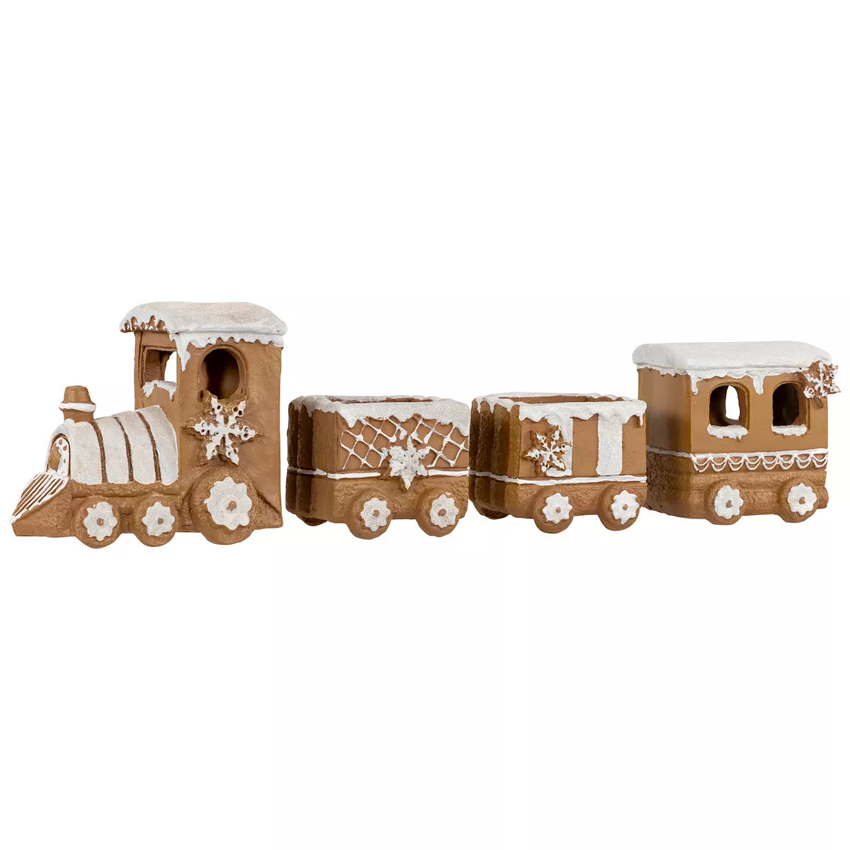 Northlight Frosted Gingerbread Train Christmas Decoration 4-piece Set | Kohl's