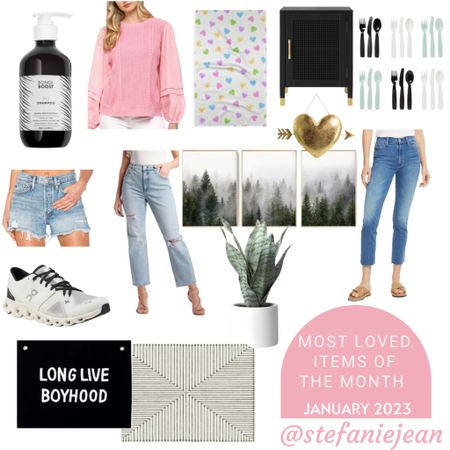 Most Loved Items of the Month January 2023
home decor | Valentine’s Day | womens fashion | mother jeans | Agolde | BONDI boost | boy bedroom decor | express | living room rug | kids | nightstand | gym shoes 

#LTKSale #LTKSeasonal #LTKhome