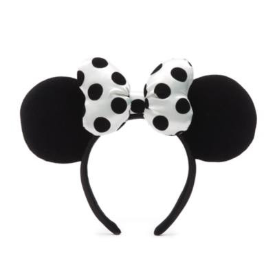 Walt Disney World Minnie Mouse Monochrome Ears Headband for Adults | shopDisney | shopDisney (UK)