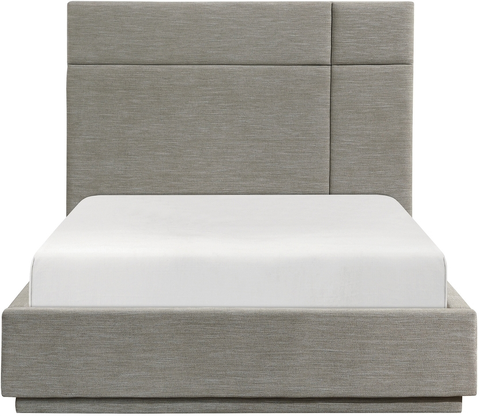 Paola Eastern King Platform Bed In Gray | 1StopBedrooms | 1stopbedrooms