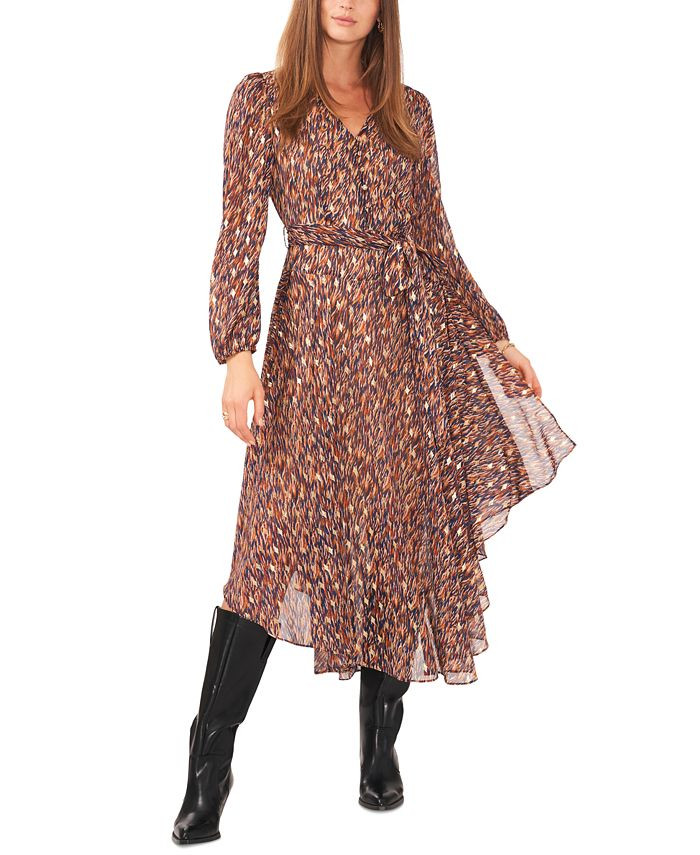 Vince Camuto Women's Belted High-Low Maxi Dress & Reviews - Dresses - Women - Macy's | Macys (US)