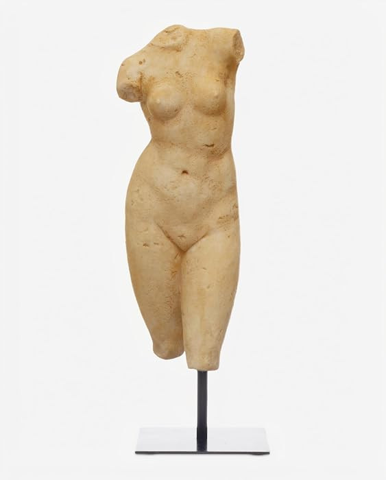 Creative Co-Op Resin Female Body Figure on Metal Stand, Plaster Finish | Amazon (US)