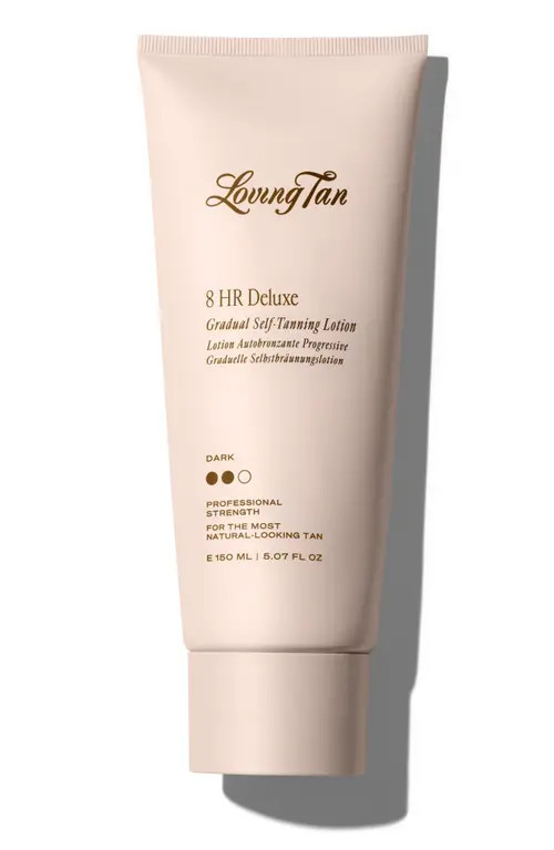 Loving Tan 8 HR Deluxe Gradual Self-Tanning Lotion in Dark at Nordstrom, Size 5.07 Oz | Nordstrom