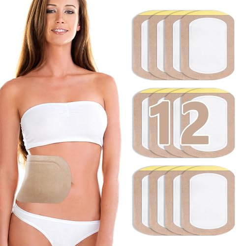 Castor Oil Pack Wrap, Organic Cotton Castor Oil Patches Disposable, Self-Adhesive Caster Oil Wrap Pads, Portable Anti Leakage No Wash Caster Oil Packs Kit | Amazon (US)