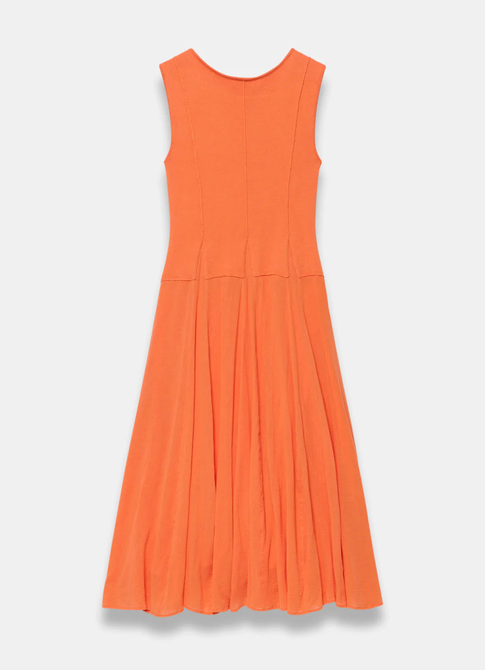 Orange Cotton Blend Drop Waist Maxi Dress | Mint Velvet
