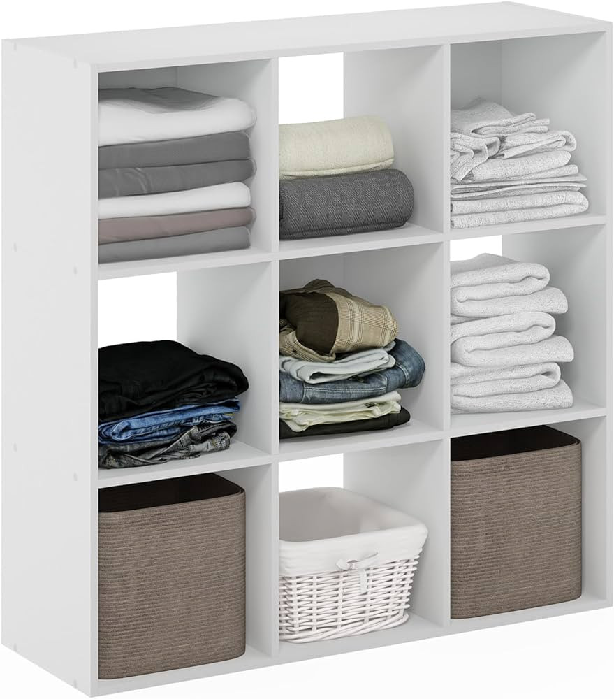 Furinno PELLI Closet Organizers and Storage, 9-Cube Closet Organizer, Open Shelf Closet Storage, ... | Amazon (US)