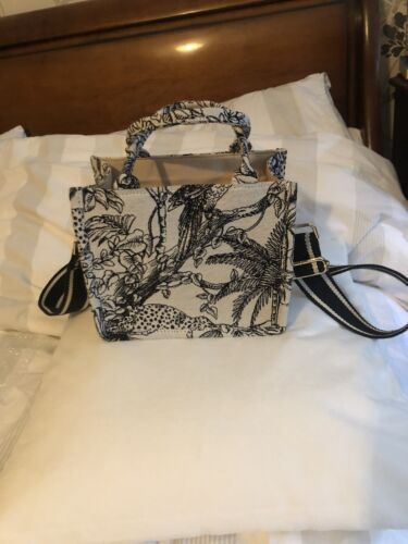 H&M Jungle Print Jacquard Weave Mini Handbag Tote Shoulder Bag SOLD OUT  | eBay | eBay US