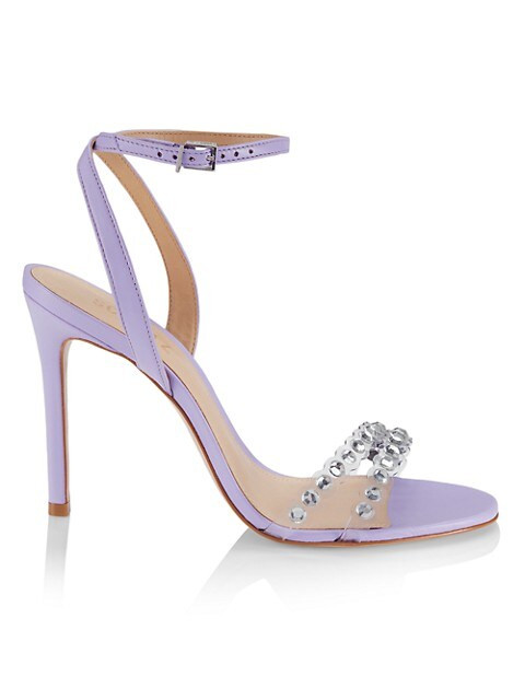 Elvyra Embellished Vinyl Sandals | Saks Fifth Avenue