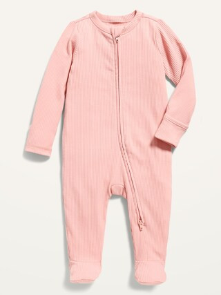 Unisex 2-Way-Zip Sleep & Play Footed One-Piece for Baby | Old Navy (CA)