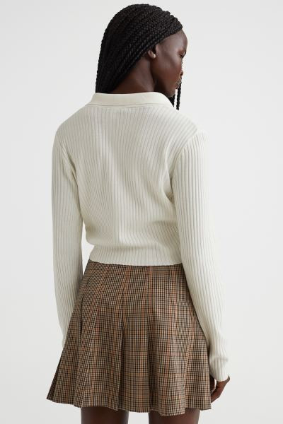 Collared Rib-knit Top | H&M (US + CA)