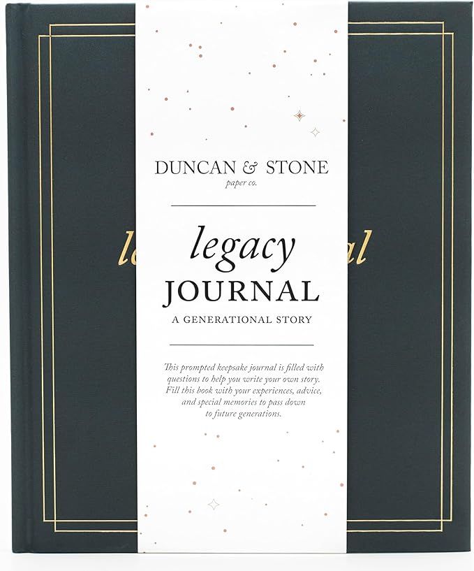 Grandparents Legacy Journal (Charcoal, 85 Pages) by Duncan & Stone - Memory Journal for Grandpare... | Amazon (US)