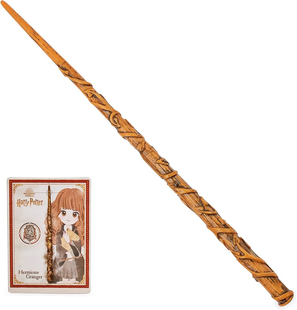 Wizarding World Harry Potter, 12-inch Spellbinding Hermione Granger Magic Wand with Collectible S... | Amazon (US)