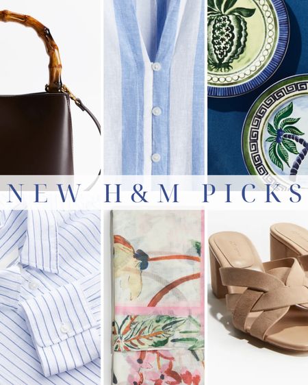 H&M picks | women’s clothing | plates | dinnerware | shoes | heels | bag | purse | brown leather | button down | stripe | summer | dress

#LTKhome #LTKstyletip
