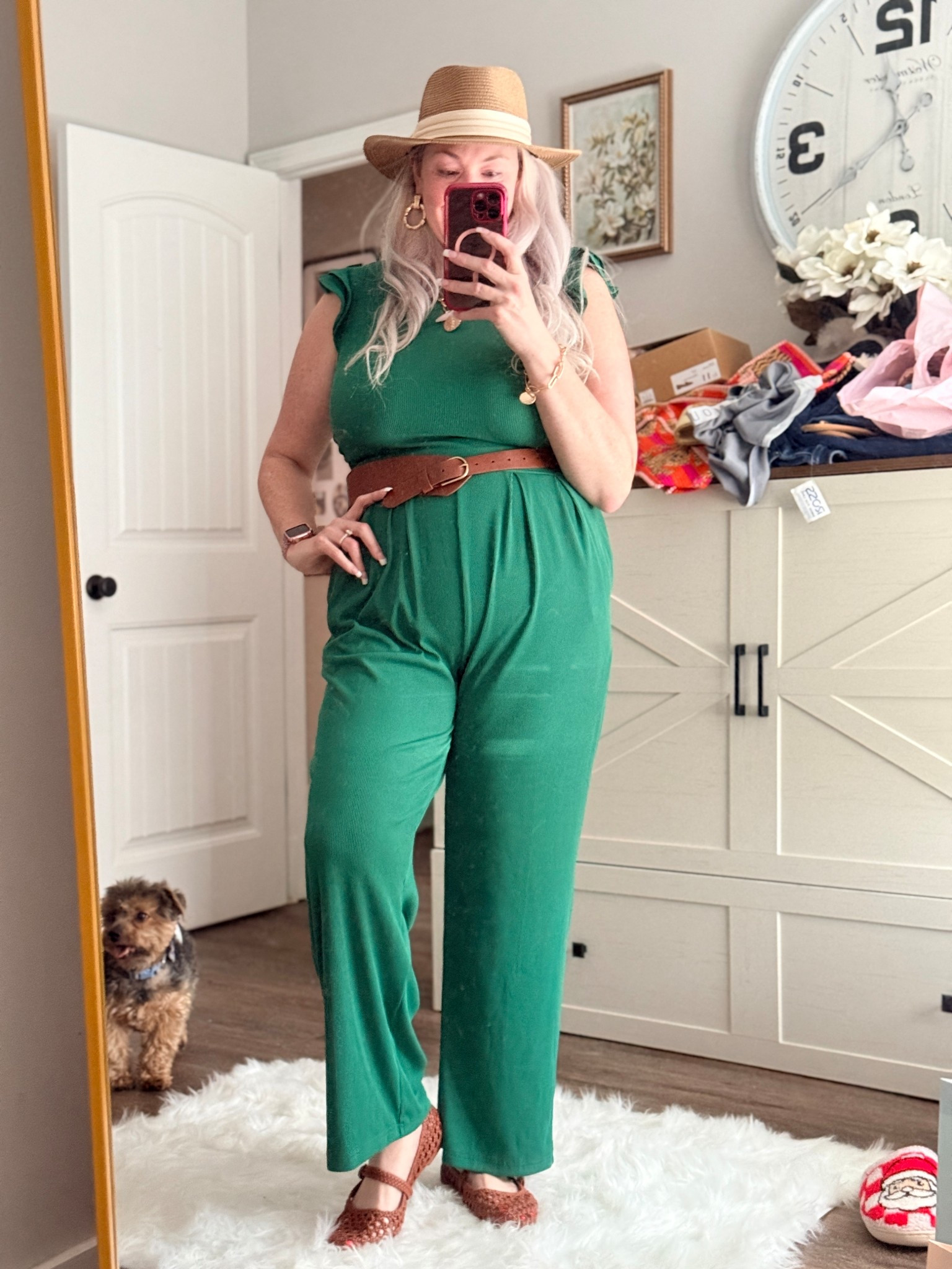 Cutest jumpsuit!!!  Wearing a L

#springoutfit #springdress

#LTKTall #LTKMidsize #LTKOver40