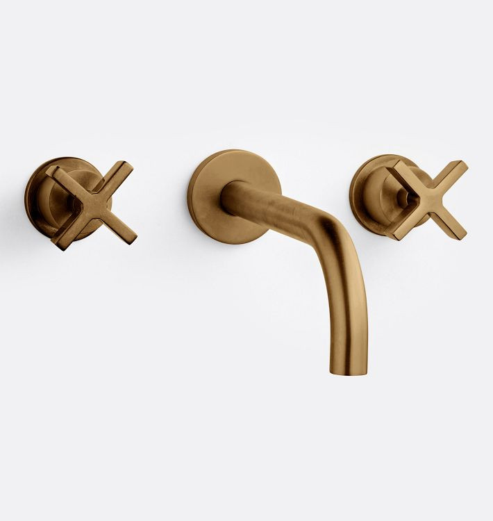 West Slope Cross Handle Wall Mount Faucet | Rejuvenation