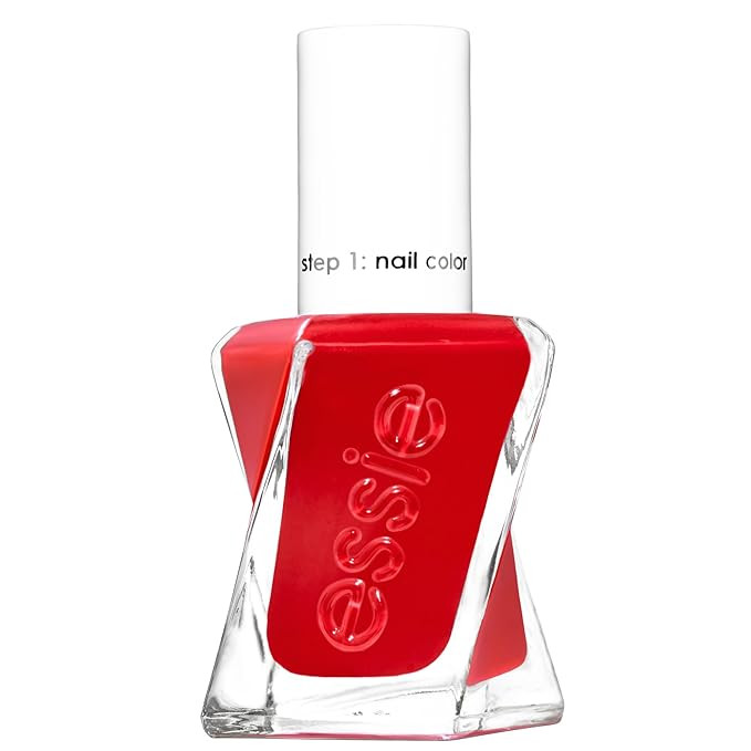 essie Gel Couture Nail Polish, Long-Lasting Scarlet Red Nail Polish, Vegan, Rock The Runway, 0.46... | Amazon (US)